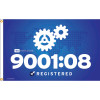 ISO 9001/08 Custom Flag