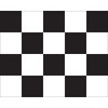 Black & White Checkered Auto Racing Flag 24" x 30" Unmounted