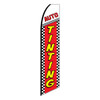 Auto Tinting Feather Flag (checkered) 