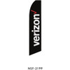 Verizon (black background) Feather Flag