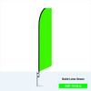 Light Green Feather Flag