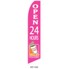 Dunkin Donuts Open 24 Hours Feather Flag