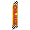 Checkered Open Feather Flag