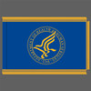 U.S. Department of Health and Human Services Fringed Flag
