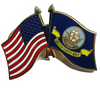 Navy / US Flag Lapel Pin 