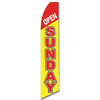 Open Sunday Feather Flag