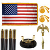 Signature Mahogany Flag Set (with 2 Poles)