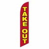 Take Out (red background) Semi Custom Feather Flag Kit