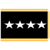 Space Force General Flag, 4 Star Appliqued Indoor Gold