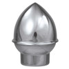 Acorn 1 Inch Plastic Slip - Silver