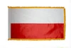 Poland Fringed Lobby Flag