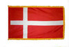Denmark Fringed Lobby Flag
