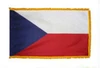 Czech Republic Fringed Lobby Flag