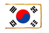 South Korea Fringed Lobby Flag