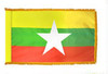 Myanmar Fringed Lobby Flag