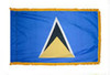 St. Lucia Fringed Lobby Flag