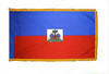Haiti Fringed Lobby Flag