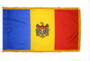 Moldova Fringed Lobby Flag