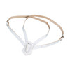 White Leather Double Strap Parade Carrying Belt