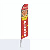 Fresh Hot Pizza Feather Flag