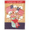 Patriotic Cotton Jar Garden Flag