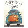 Truck With Pumpkins Polyester House Flag