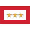 Gold Star 3x5 Service Flag - 3 Stars