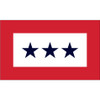 Blue Star 3x5 Service Flag - 3 Stars