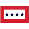 Blue Star 3x5 Service Flag - 4 Stars