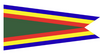 U.S. Navy Unit Commendation Pennant ( Size 3 )