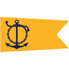U.S. Navy Golden Anchor Honor Roll Retention Pennant ( Size 3 )