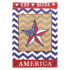 God Bless America Applique Garden Flag