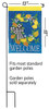 Lemon Welcome Applique Garden Flag