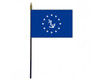 Commodore Yacht Club 4" x 6" Miniature Stick Flag
