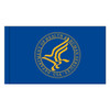 Health and Human Services G-Spec Gold Fringed Flag - Official