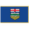 Alberta Canada Indoor Fringed Lobby Flag