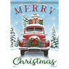Christmas Truck House Flag