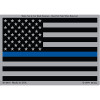 Thin Blue Line American Police Silver Decal