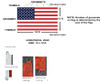 Hanger / Warehouse 8x12 Ft USA Polyester Flag With D Rings and Grommets