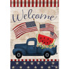 Patriotic Truck Dura Soft Garden Flag
