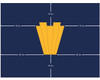Senior Level Fringed Flag (Appliqued)  Gspec 3x4ft ph fr with modified image sizing