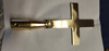 Metal Gold Church Cross for Wood Poles Only