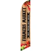 Farmers' Market (wooden background) Semi Custom Feather Flag Kit