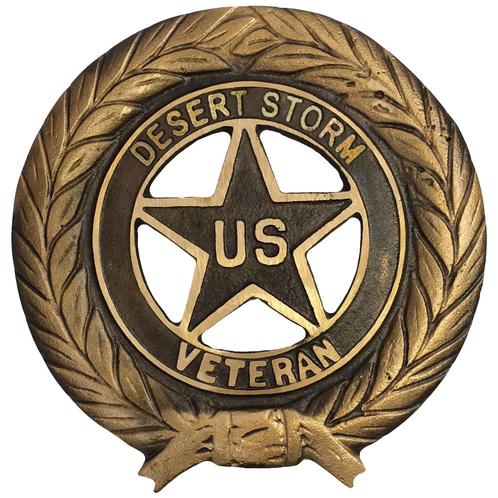 Desert Storm Grave Marker - Metal