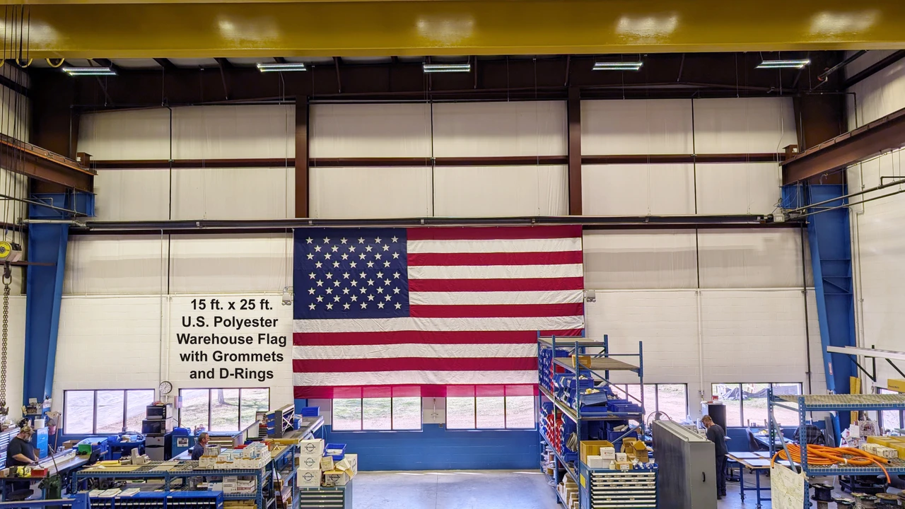 Customer Photo Gallery - Warehouse/Hanger Flag Photo's