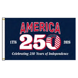 America 250 1776-2026 3x5 Foot- Blue Background