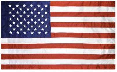 4x6 ft American (United States US) Indoor Flag- Pole Hem only