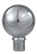 Metal Parade Ball Ornament- Silver Color