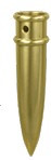 Gold Metal Pointed Bottom Ferrules- normally for Guidon Poles