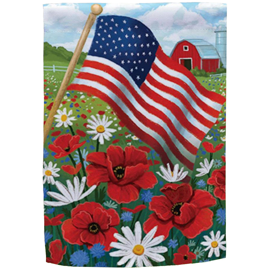 American Field Suede Garden Flag